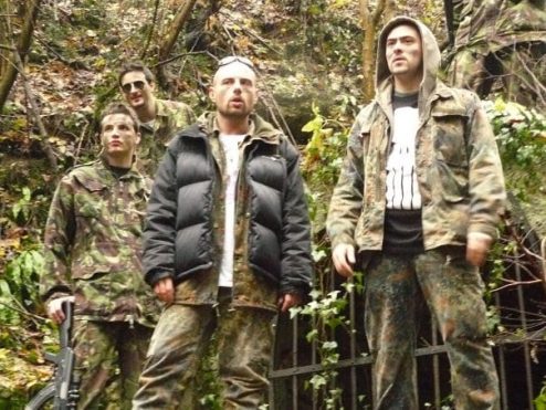Primo Brown e Zethone sul set di “Riot Rap Guerrilla“